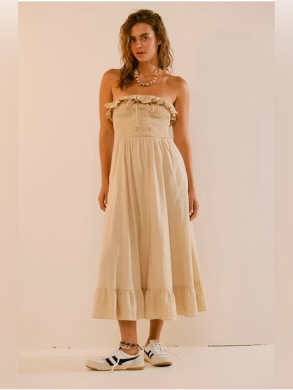 Free people lush life strapless dress